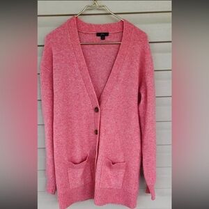 J. Crew Pink Cashmere Cardigan